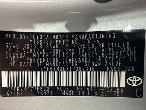 Used 2026 Toyota Corolla LE FWD image 11