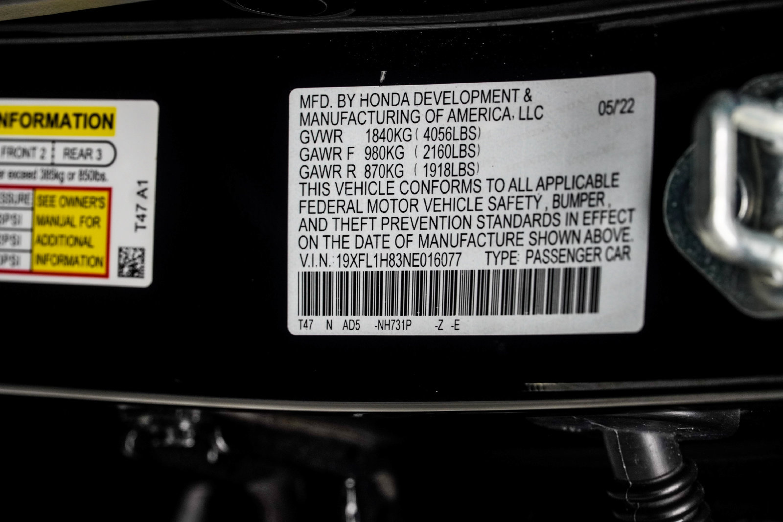 Used 2022 Honda Civic Sport Touring image 49