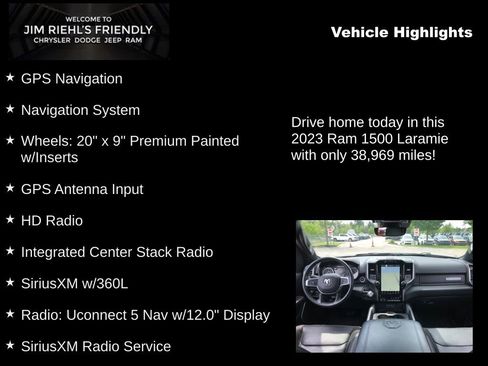 Used 2023 RAM 1500 Laramie AWD/4WD image 5