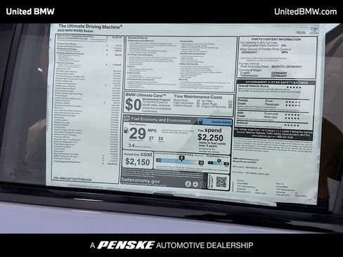 New 2026 BMW M340i Sedan w/ Premium Package RWD image 15