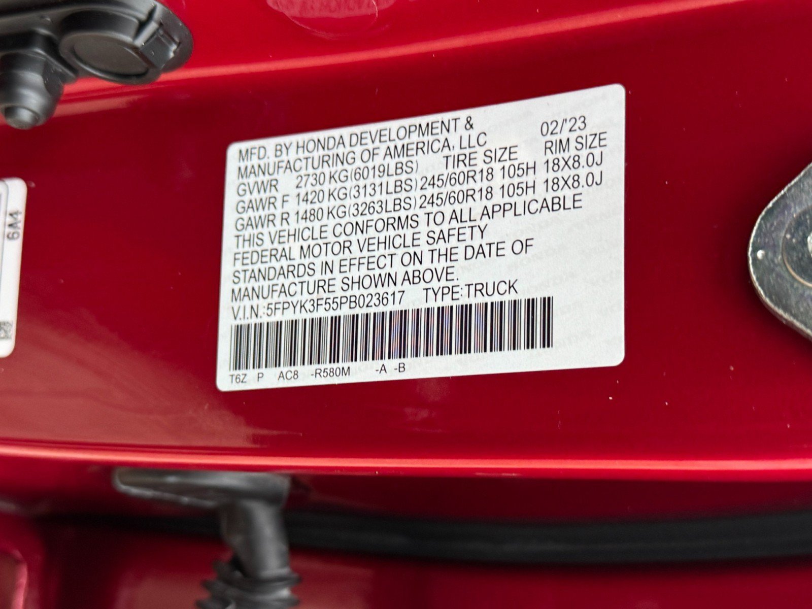 Used 2023 Honda Ridgeline RTL image 45