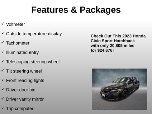 Certified 2023 Honda Civic Sport image 24