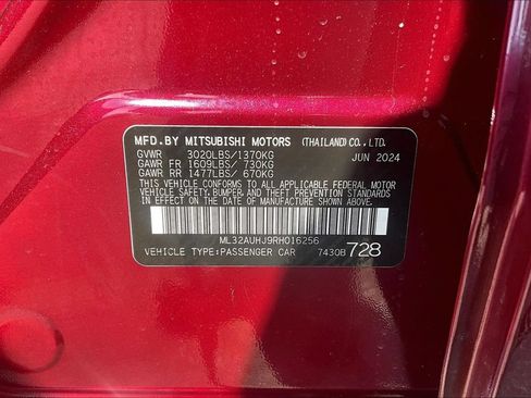 Used 2024 Mitsubishi Mirage ES FWD image 31