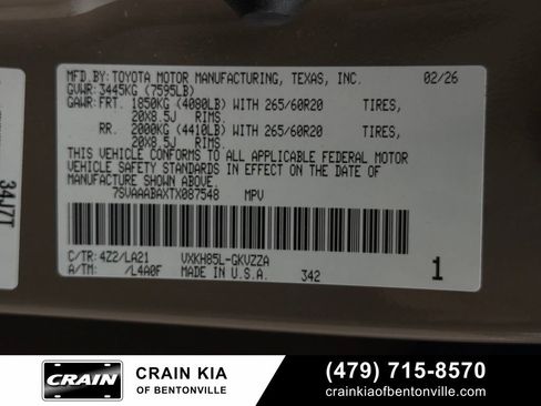 Used 2026 Toyota Sequoia Platinum w/ TRD Off-Road Package AWD/4WD image 37