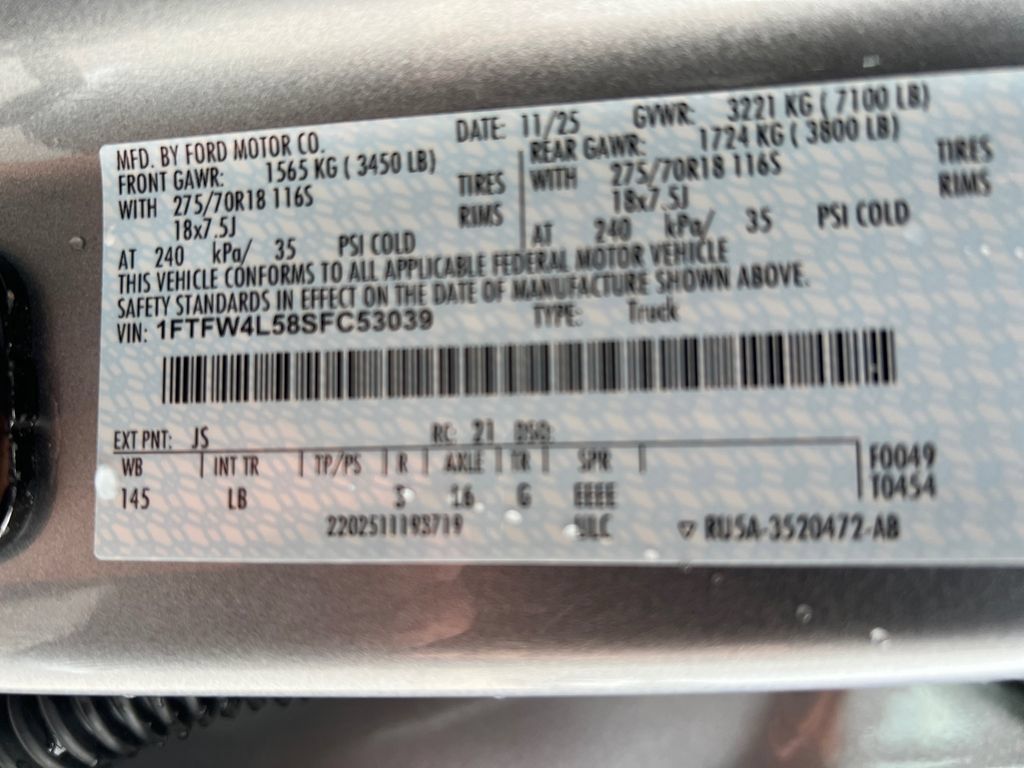 Used 2025 Ford F150 Tremor w/ Bed Utility Package AWD/4WD image 34
