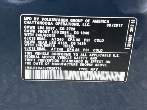 Used 2018 Volkswagen Atlas SE image 28