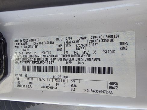 Used 2020 Ford F150 XLT w/ Equipment Group 302A Luxury image 32