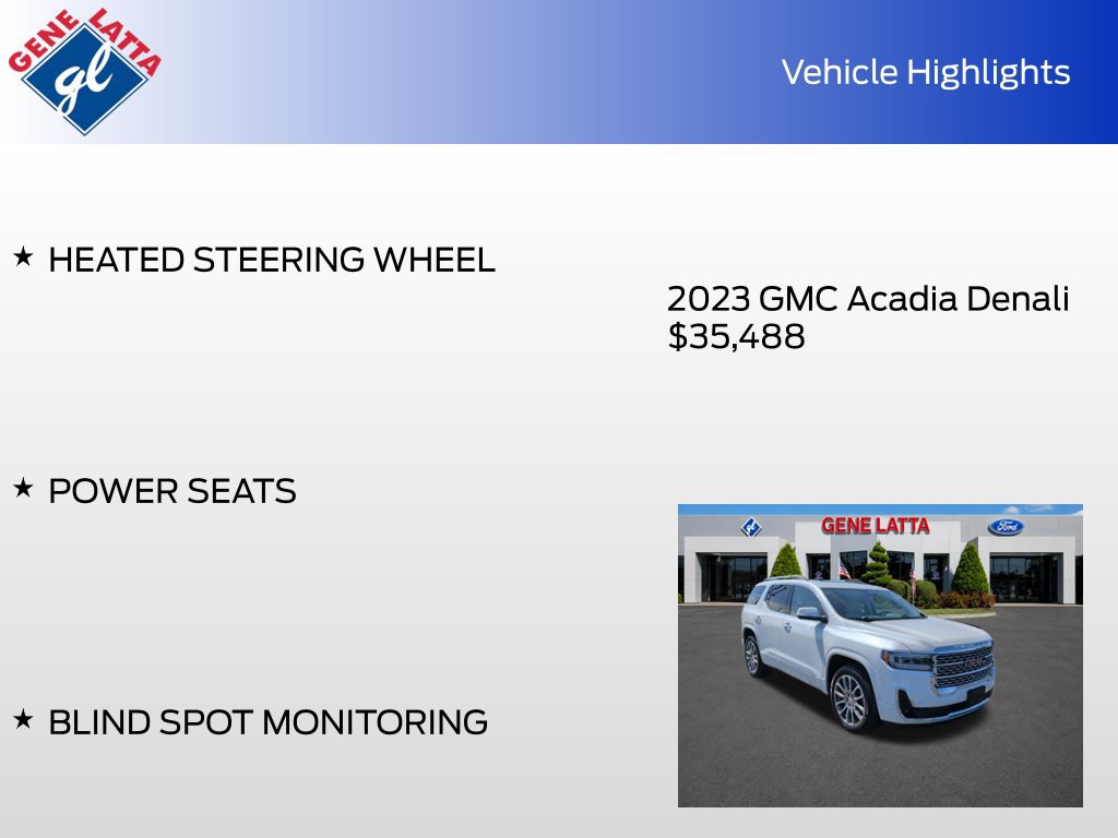 Used 2023 GMC Acadia Denali w/ Denali Ultimate Package AWD/4WD image 35