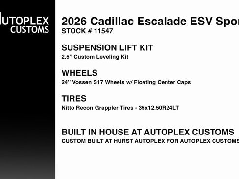 Used 2026 Cadillac Escalade ESV Sport w/ Touring Package image 2