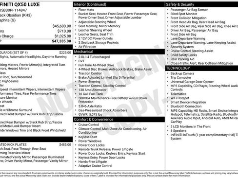 Certified 2023 INFINITI QX50 Luxe AWD/4WD image 5