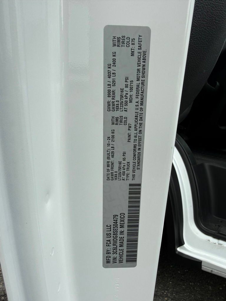 Used 2025 RAM ProMaster 2500 w/ Convenience Group FWD image 26