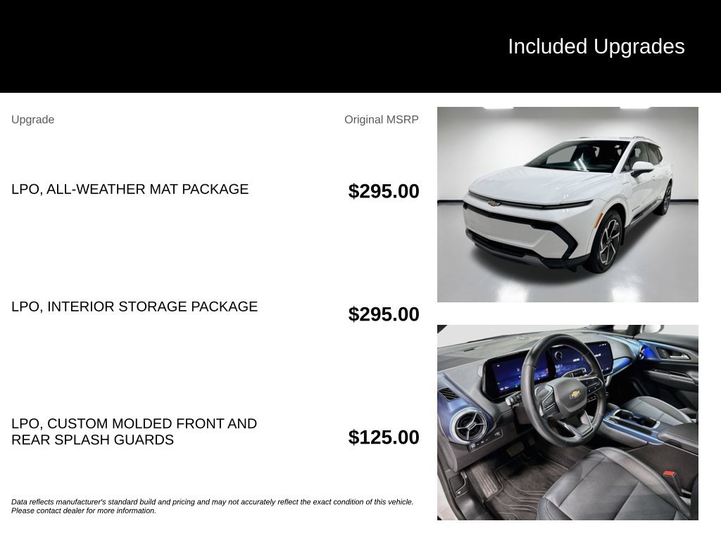 Used 2024 Chevrolet Equinox EV LT w/ LPO, Interior Storage Package FWD image 7