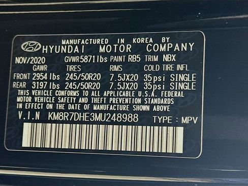 Used 2021 Hyundai Palisade Calligraphy image 34