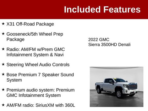 Used 2022 GMC Sierra 3500 Denali w/ Denali Ultimate Package AWD/4WD image 4