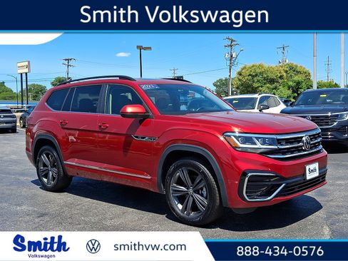 Certified 2021 Volkswagen Atlas SE w/ Panoramic Sunroof Package AWD/4WD image 1