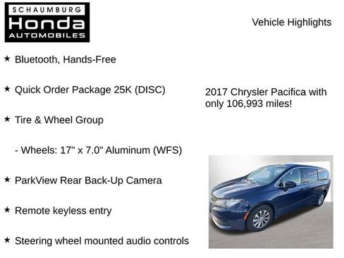 Used 2017 Chrysler Pacifica Touring w/ Tire & Wheel Group image 8