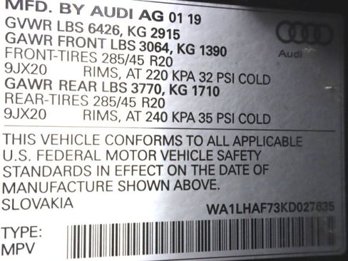Used 2019 Audi Q7 2.0T Premium Plus w/ Premium Plus Package AWD/4WD image 52