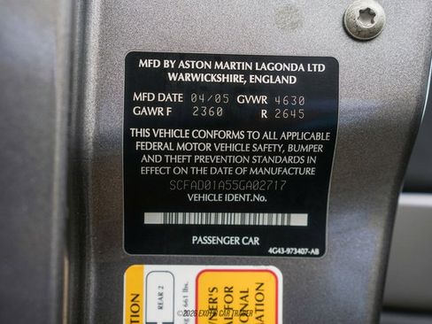 Used 2005 Aston Martin DB9 Coupe image 22