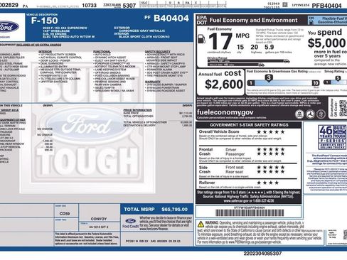 Used 2023 Ford F150 Tremor w/ Bed Utility Package AWD/4WD image 2