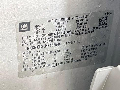 Used 2017 GMC Acadia Denali w/ LPO, Floor Liner Package AWD/4WD image 12