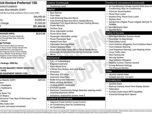 New 2026 Buick Enclave Preferred w/ Power Package image 32