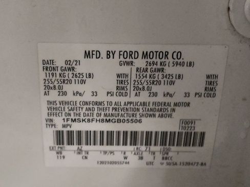Used 2021 Ford Explorer Limited AWD/4WD image 33