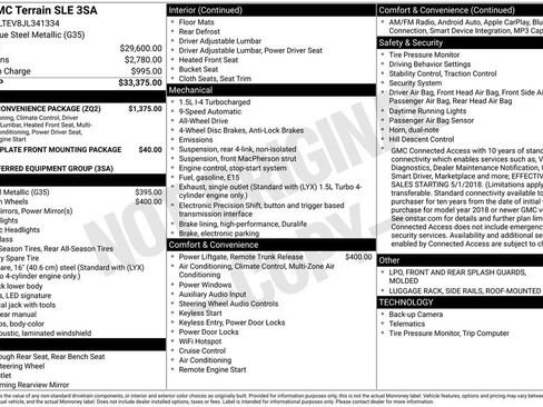 Used 2018 GMC Terrain SLE w/ Driver Convenience Package AWD/4WD image 3