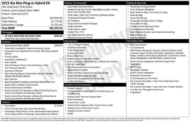 Used 2023 Kia Niro EX w/ EX Cold Weather Package FWD image 28
