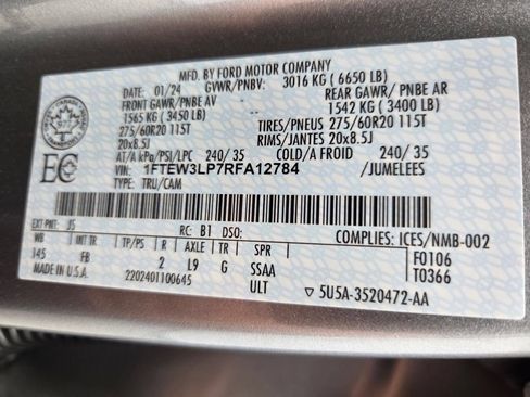Used 2024 Ford F150 XLT w/ Equipment Group 302A MID AWD/4WD image 60