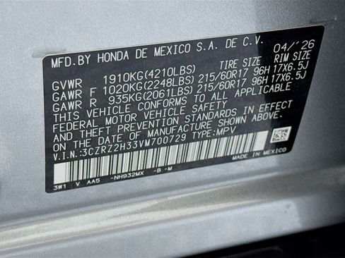 New 2027 Honda HR-V LX image 29