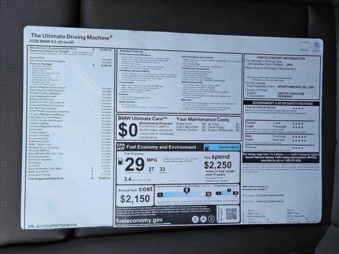 New 2026 BMW X3 xDrive30 w/ Premium Package image 19