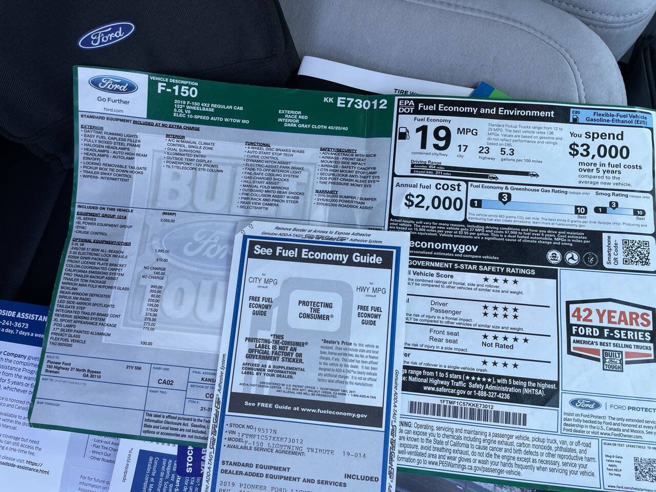 Used 2019 Ford F150 XL w/ Equipment Group 101A Mid RWD image 66