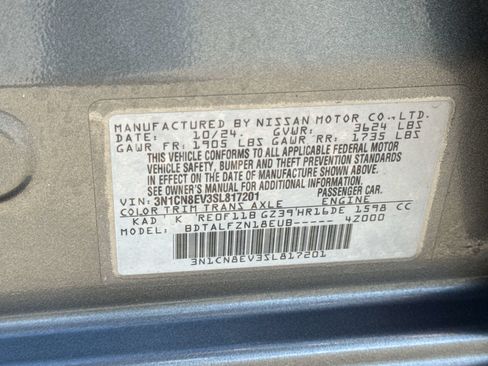 Used 2025 Nissan Versa SV FWD image 27
