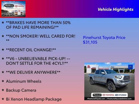 Used 2020 Toyota Tacoma TRD Sport w/ Technology Package AWD/4WD image 31