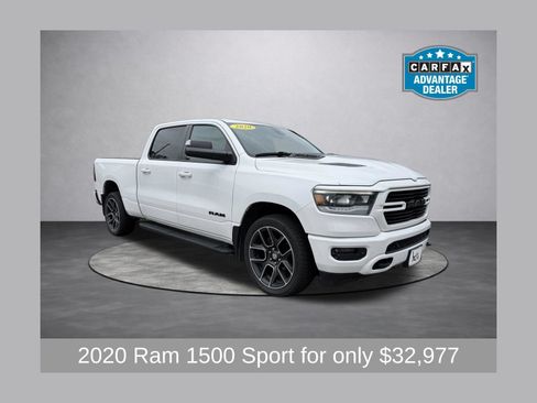 Used 2020 RAM 1500 Sport w/ Alpine Leather & Sound Group AWD/4WD image 1