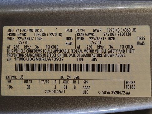 Used 2024 Ford Escape Active FWD image 33