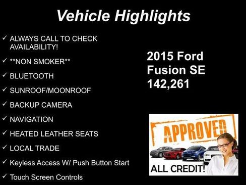 Used 2015 Ford Fusion SE w/ Equipment Group 202A image 10
