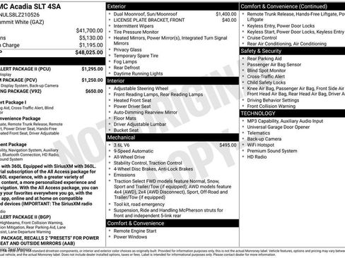 Used 2020 GMC Acadia SLT w/ Driver Alert Package II AWD/4WD image 13