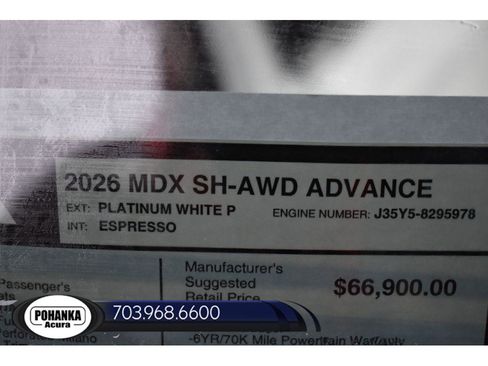 New 2026 Acura MDX Advance Package image 40