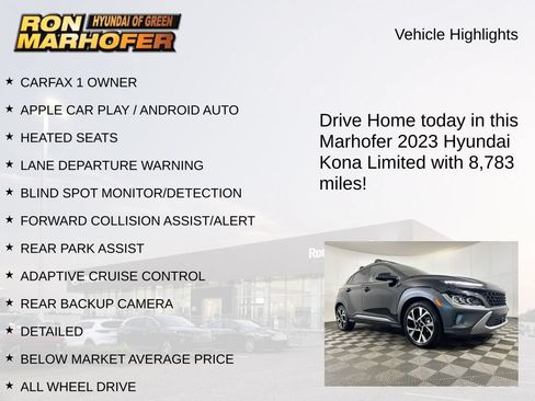 Used 2023 Hyundai Kona Limited AWD/4WD image 15