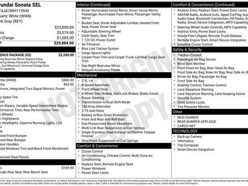 Used 2021 Hyundai Sonata SEL w/ Convenience Package FWD image 4