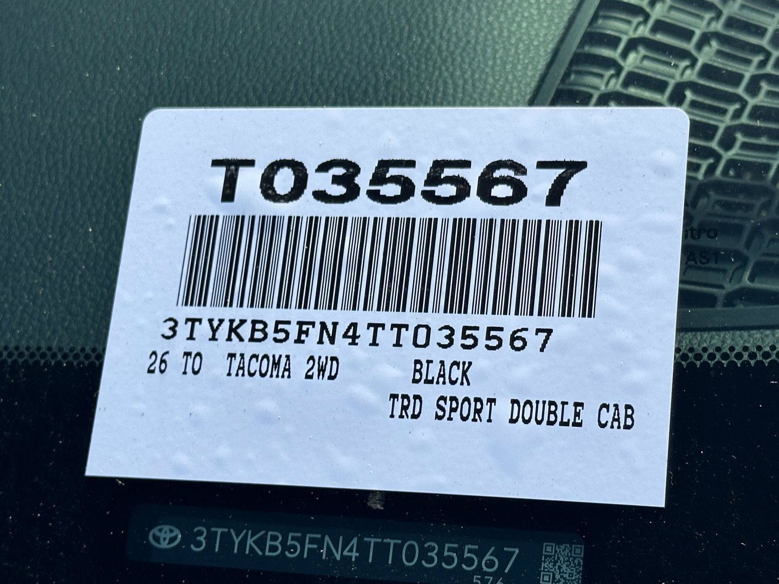 Certified 2026 Toyota Tacoma TRD Sport RWD image 15