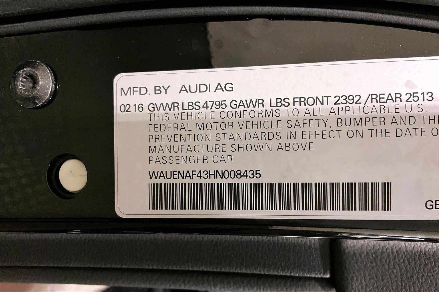 Used 2017 Audi A4 2.0T Premium Plus w/ Premium Plus Package AWD/4WD image 33
