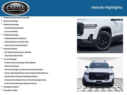 Used 2023 GMC Acadia SLT w/ Elevation Edition AWD/4WD image 8