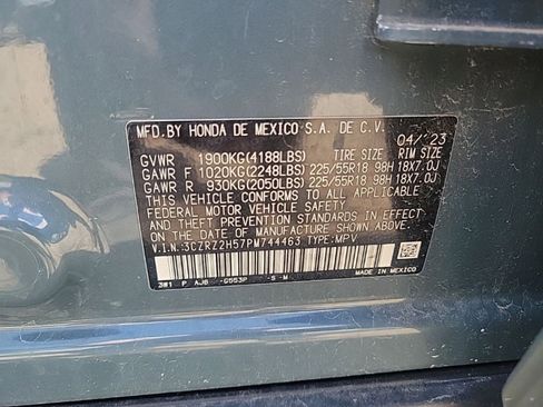 Certified 2023 Honda HR-V Sport image 13