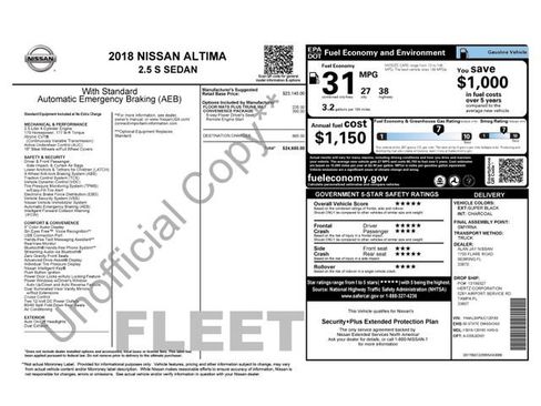 Used 2018 Nissan Altima 2.5 S w/ S Convenience Package image 7