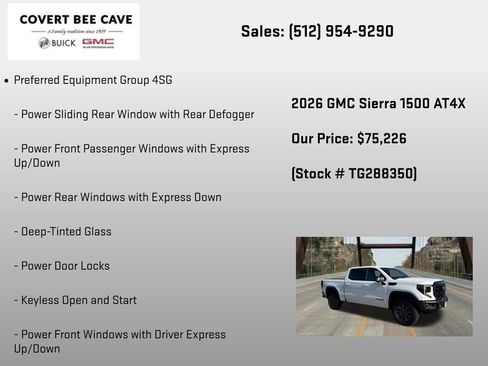 New 2026 GMC Sierra 1500 AT4X w/ LPO, Black Badging Package AWD/4WD image 6