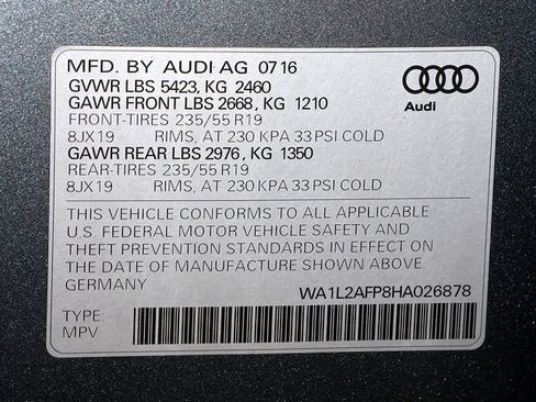Used 2017 Audi Q5 2.0T Premium Plus w/ Technology Package AWD/4WD image 39