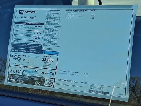 New 2026 Toyota Camry XSE FWD image 3