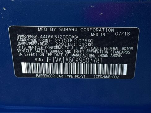 Used 2019 Subaru WRX image 50